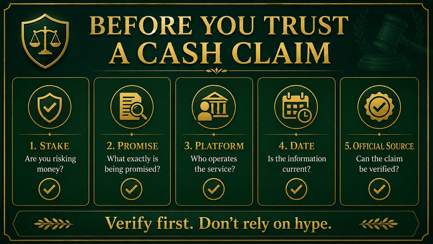 Online Rummy Cash Claim Checklist Checklist before trusting online Rummy cash claims