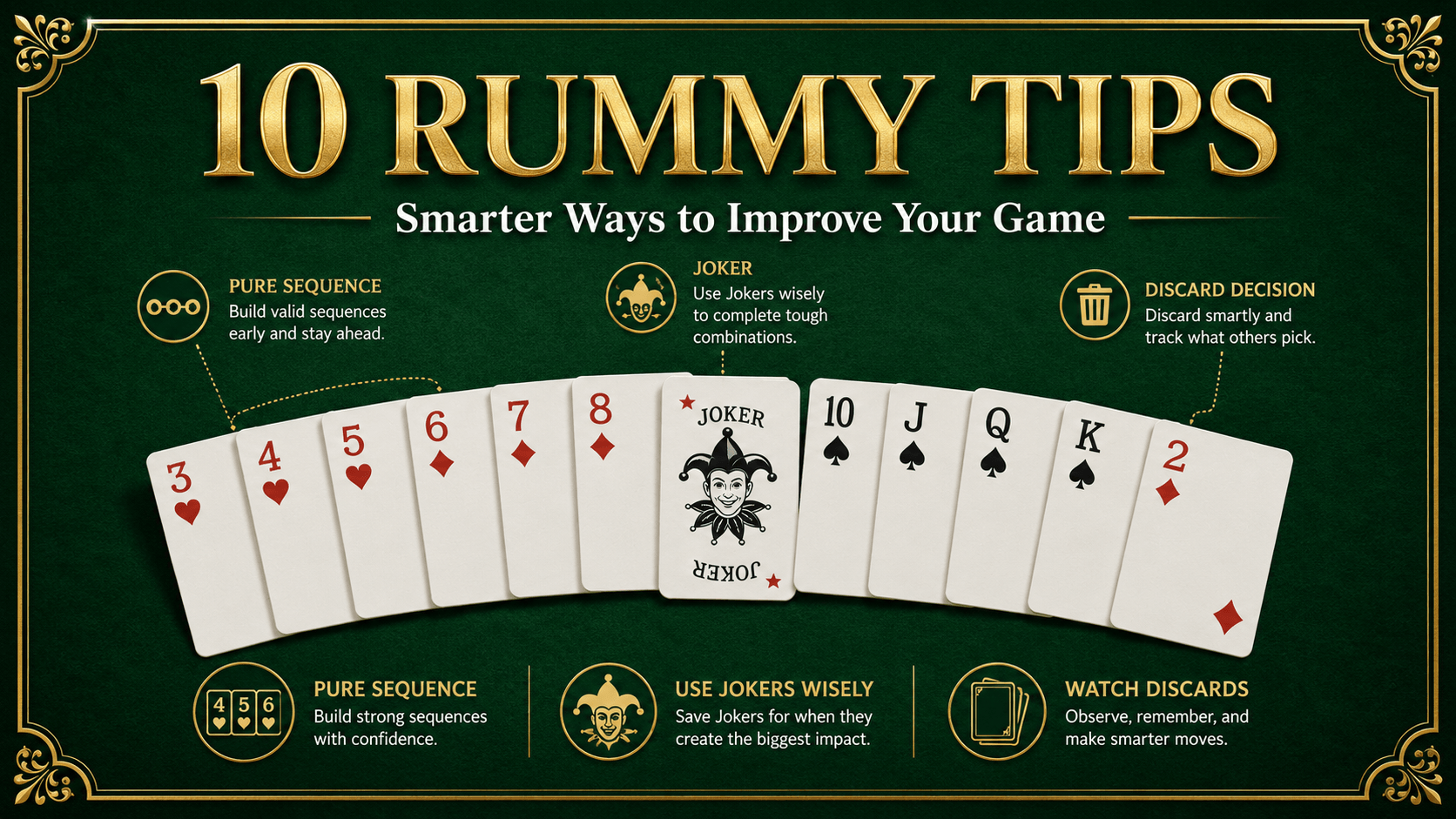 Rummy tips and tricks for beginners